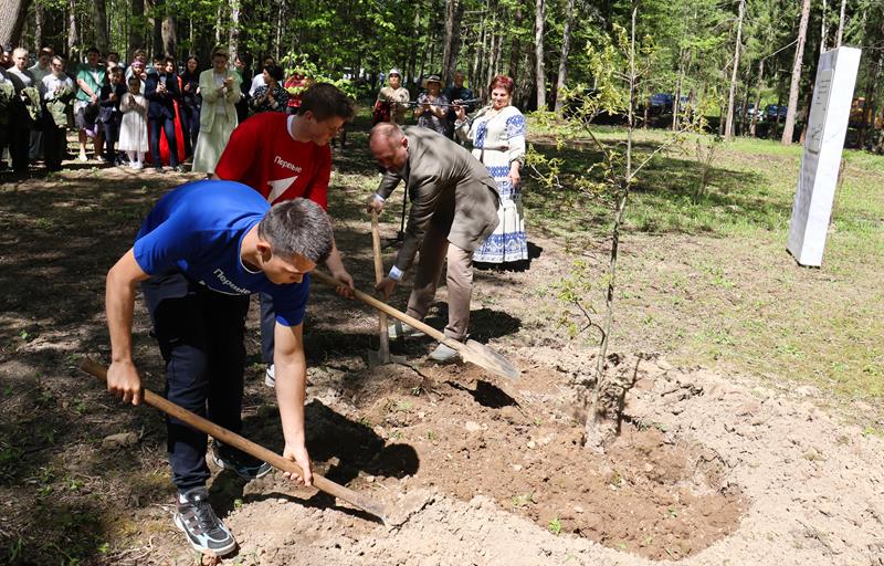 В Тверской области волонтеры обустроили парк в Малинниках